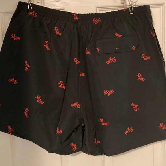 SUPER RARE Dumbgood Friday the 13th Swim Trunks with insert - Picture 2 of 4